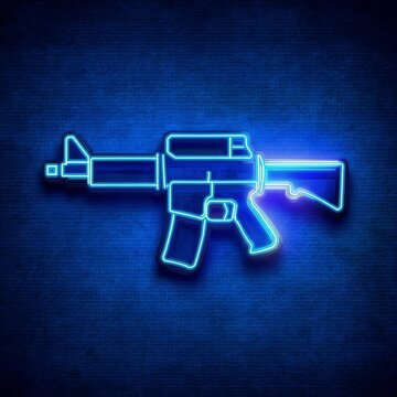 ネオンが輝くサイバーパンクアニメーションループ