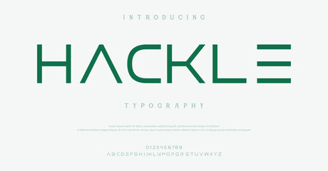 Fototapeta premium Introducing Hackle Typography Font Design
