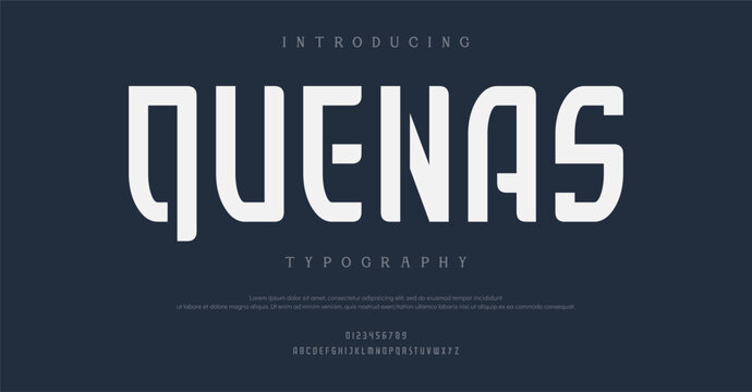 Introducing Quenas Typography Font Design