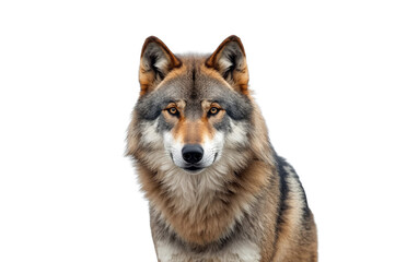 Obraz premium Gray wolf portrait starring directly at camera