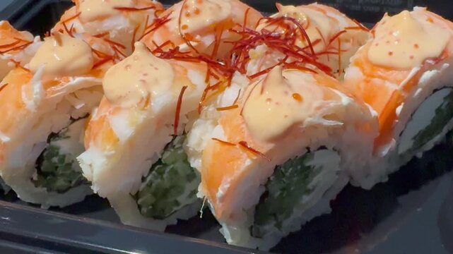 sushi on a plate