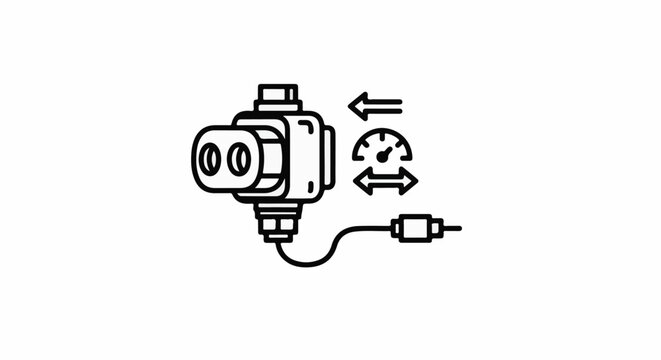 Industrial sensor unit with dual inputs, gauge, and connector