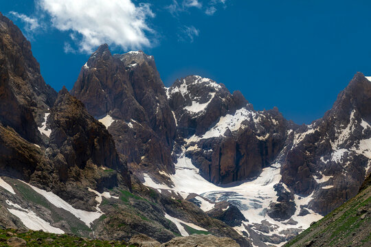 cilo mountains, hakkari, high mountains and clouds, valley of heaven and hell