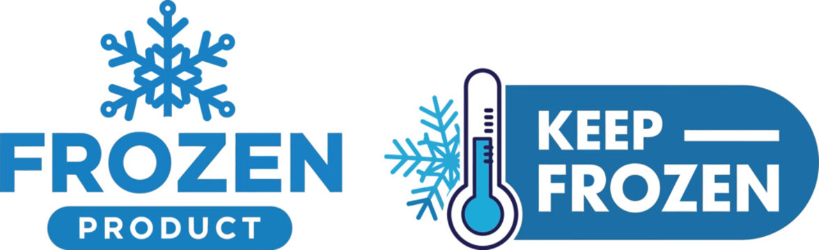 Frozen product warning labels
