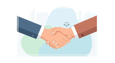 Obraz premium Handshake Between Two Business Professionals.