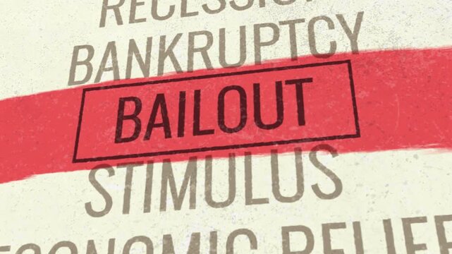 Bailout 3D Scrolling Title Animation