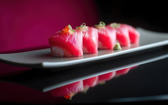 Bluefin Tuna Omakase Course With Multiple Cuts Served in Japan