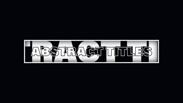 Abstract Titles