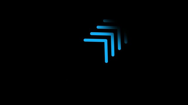 swipe right corner arrow animation. arrow looping, up arrow