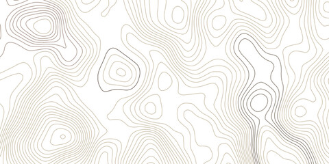 Obraz premium Minimal Brown Topographic Contour Line Pattern with Flowing Organic Shapes, Smooth Elevation Curves and Abstract Map Inspired Design for Modern Backgrounds.