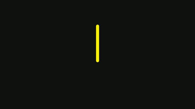 Bright Vertical Yellow Line on Solid Black Background - Minimalist Design