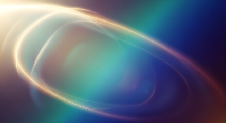 Obraz premium Vibrant abstract image with swirling rainbow colors and light