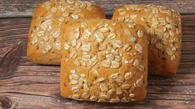 homemade bread with sesame seeds
