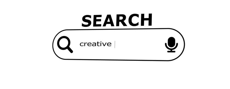 Futuristic search bar interface create animation. Digital interface search bar interface create animation.