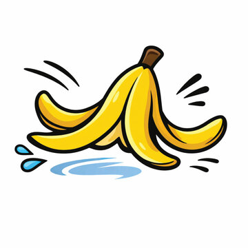 Banana Peel Cartoon &ndash; Funny Slipping Prank 
