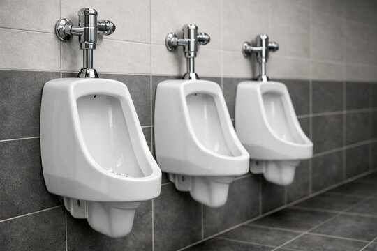 urinals in a row AI generated