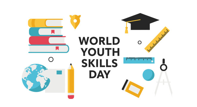 World Youth Skills Day celebration concept.