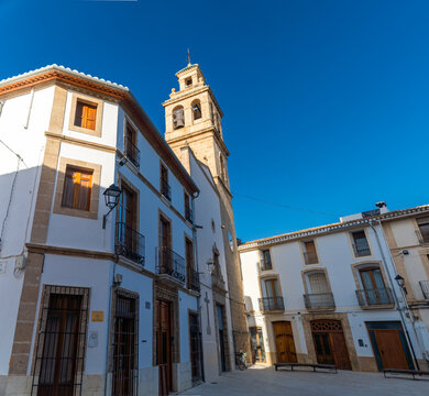 Church in Gata de Gorgos town, Alicante, Comunidad valenciana (Spain)