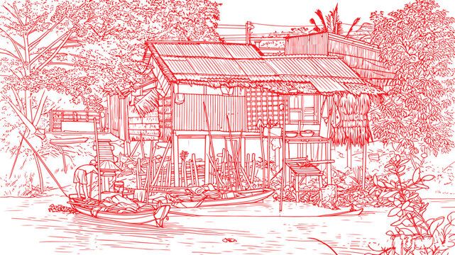 winter landscape with snow