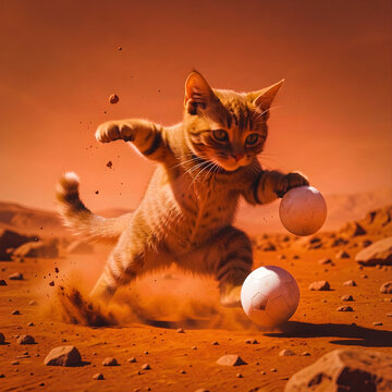 Gatto sul Pianeta Marte