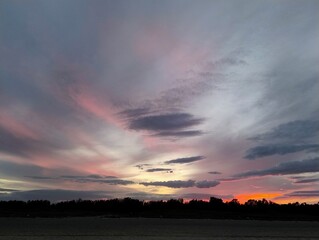 sunset in the sky © Elena
