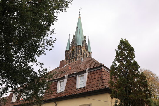 Blick in die Altstadt von Sendenhorst in Nordrhein-Westfalen	
