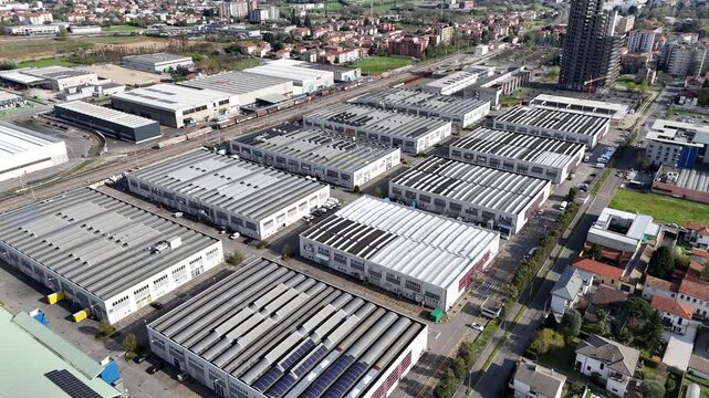 Vista aerea del Polo Tecnologico Industriale della Brianza, a Desio