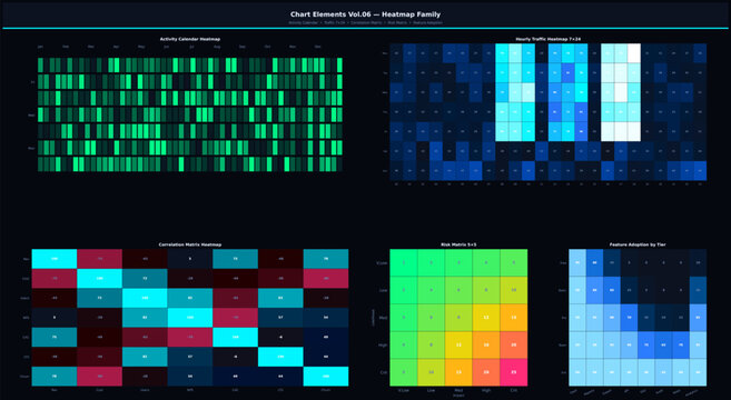 Family silhouette group represented as a thermal heatmap infographic for data visualization and medical scanning concepts