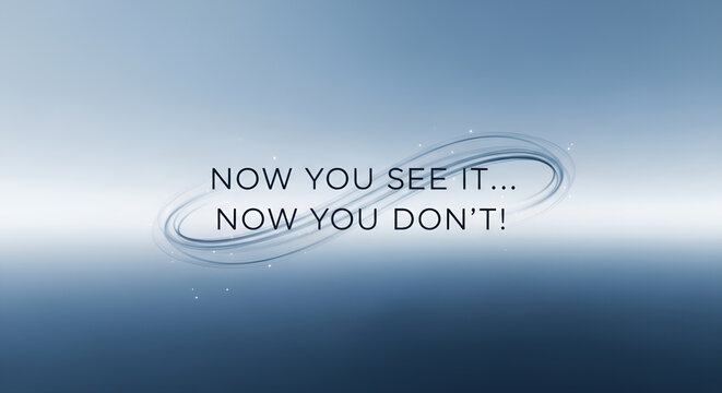 April's Fool joke, optical illusion text now you see it not anymore, prank day, hidden message, disappearing trick.