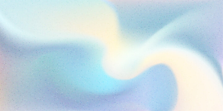 Hologram banner bg, iridescent pastel gradient. Opalescent liquid holographic foil of blue gold color gradation. Pearl glowing ombre pattern. 3D nacre metal aurora light. Pearlescent backdrop poster