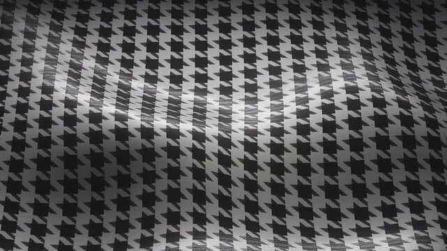 Houndstooth Pattern Trend Classic Textile Design Black And White Fabric Backdrop For Fashion Interior Design And Branding.