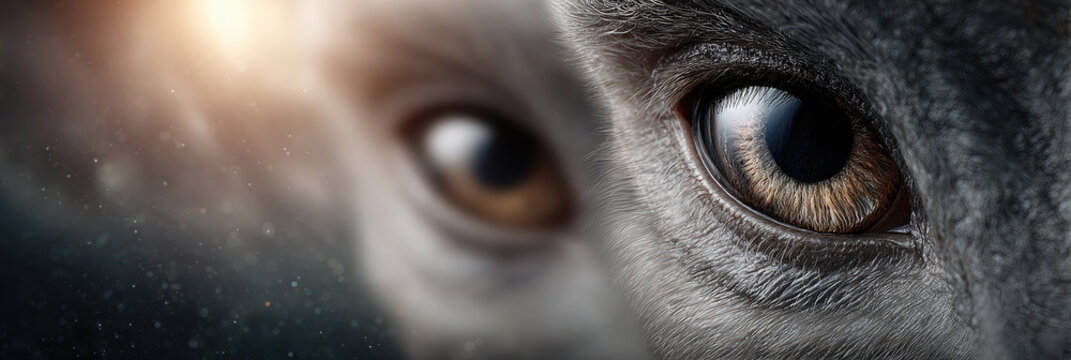 UFO Day .Close up portrait of a grey alien with large dark eyes staring forward, symbolizing an extraterrestrial encounter and the arrival of unknown life forms from space