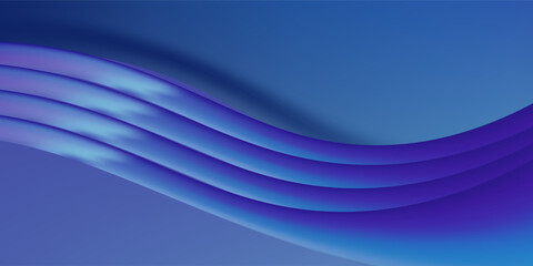 Naklejka premium Abstract purple and blue geometric background. Dynamic shapes composition. illustration.