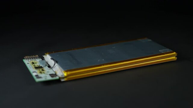 Set of AA batteries used in remote controls and computers laptops for cordless power. Disassembled and prepared for recycle. Environment conservation