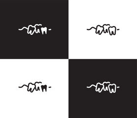 malocclusion icon. Outline and filled malocclusion icon from dental health collection. Editable malocclusion symbol © Abstract
