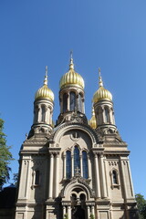 Obraz premium Russisch-Orthodoxe Kirche Wiesbaden