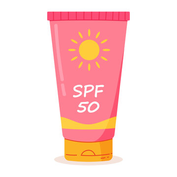 Sunscreen cream SPF 50 high protection skincare cosmetic sun care