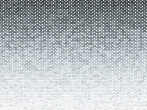 Overlapping Scale Pattern Bold Geometric Repeat Wallpaper