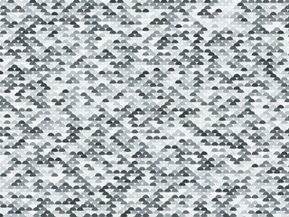 Decorative Semicircle Scale Pattern Trendy Fashion Texture © iushakovsky