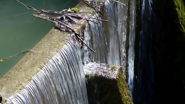 Further upstream, a Dam in Northern Utah lets out water to create this creek, which is also controlled.