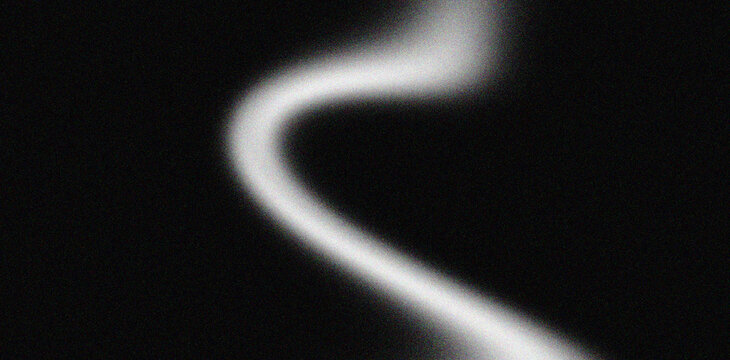 Smooth White S Curve Light Trail Abstract Background