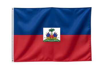 Fototapeta premium Showcase Haitian pride with this vibrant flag, perfect for national celebrations and patriotic displays of cultural identity