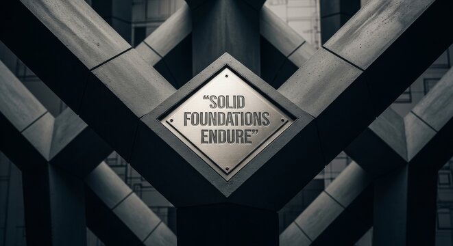 Solid Foundations Endure Sign on Angular Architecture