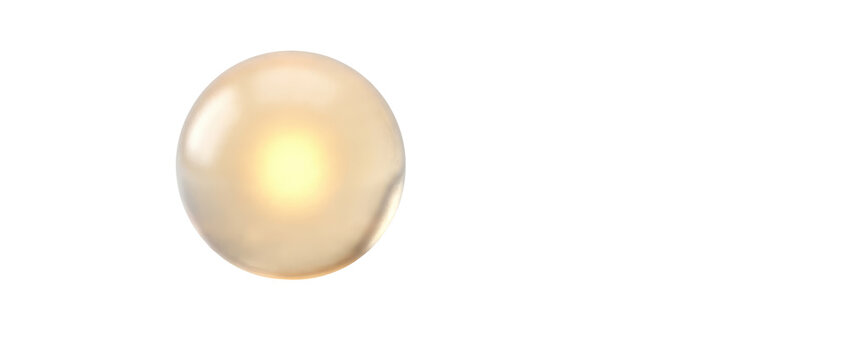 Golden Sphere Light Glowing Abstract Background