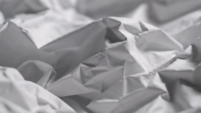 Abstract White Fabric Texture with Soft Folds