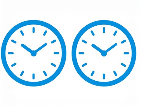 Double Clock Icon Layout