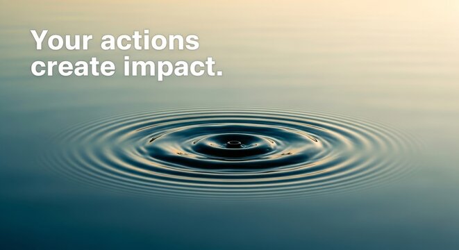 A Powerful Ripple Spreading on Water's Surface