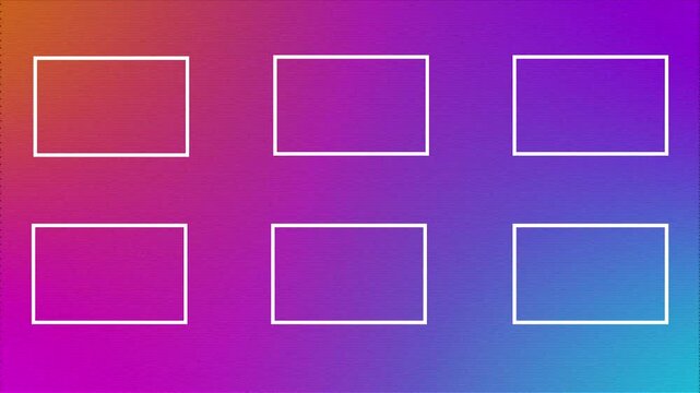 Medical data white rectangle infographic 6 steps template animation. Sequence options HD video. Animated blank diagram visualization. Process layout empty design element. Motion graphics             