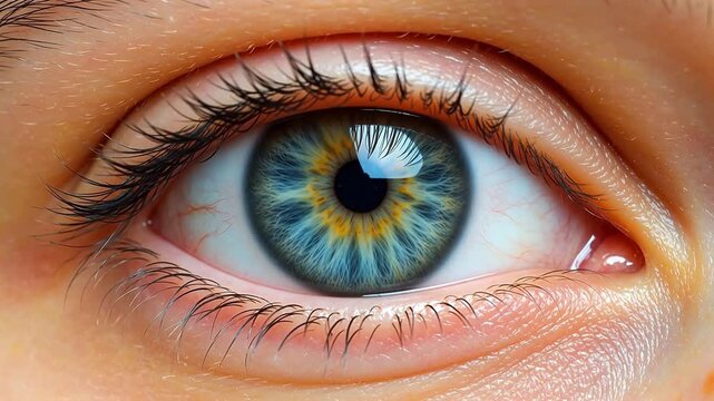 Closeup of a human eye
