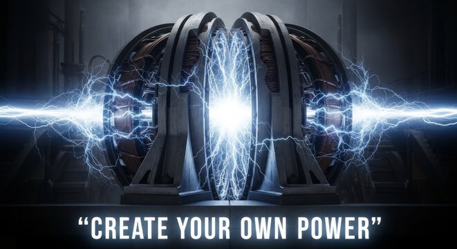 Powerful Dynamo Generating Electric Energy and Lightning